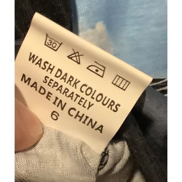 Womens Long Sleeved Shirt Sky Clouds Geometric Swirl XL - Picture 4 of 5